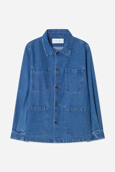 A Days March Algot Denim Overshirt In Blue
