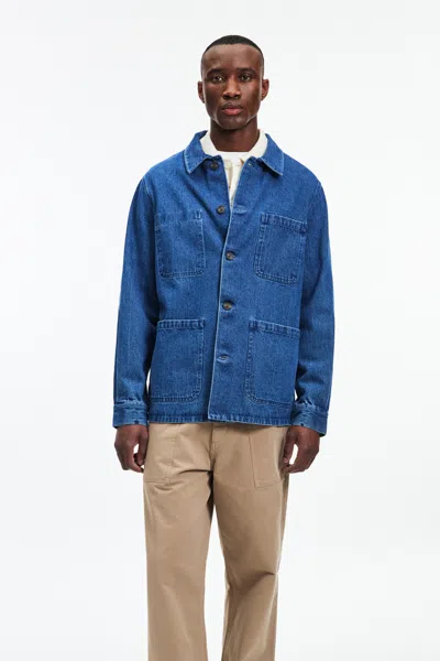 A Days March Algot Denim Overshirt In Blue