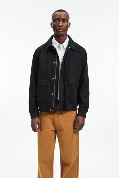 A Days March Bader Cotton Flight Jacket In Black