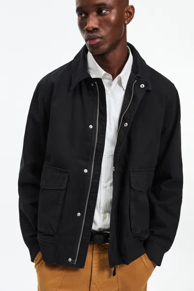 A Days March Bader Cotton Flight Jacket In Black