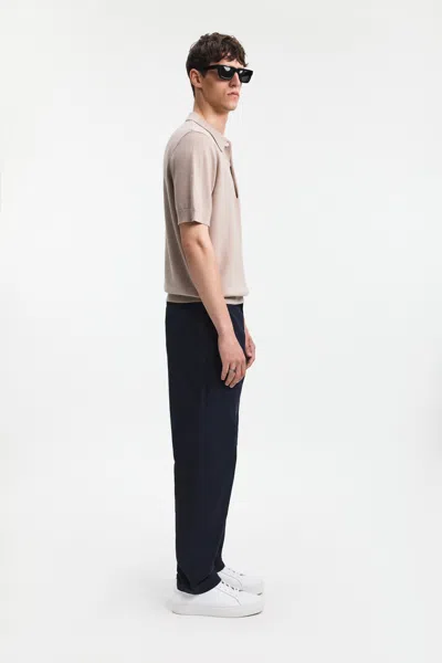 A Days March Rosehall Merino Short Sleeve Polo In Pink