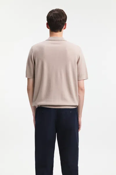 A Days March Rosehall Merino Short Sleeve Polo In Pink