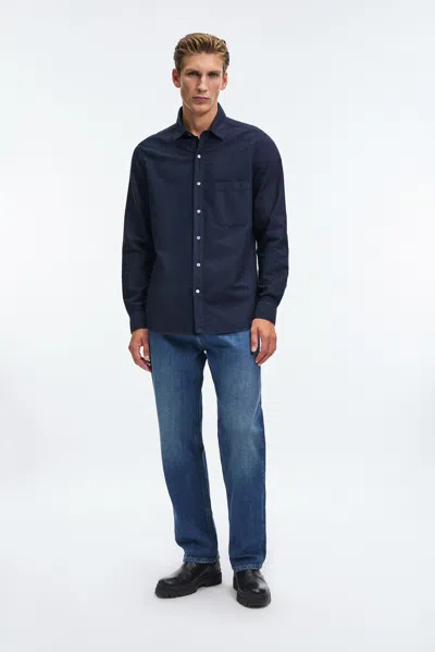 A Days March Mason Dyed Oxford Shirt In Blue