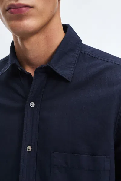 A Days March Mason Dyed Oxford Shirt In Blue