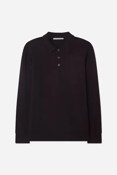 A Days March Avoch Merino Polo In Red