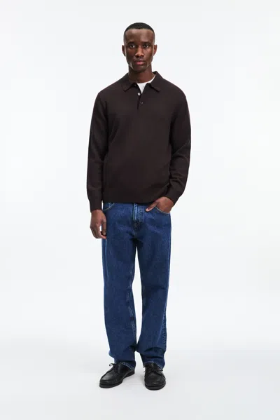 A Days March Avoch Merino Polo In Red