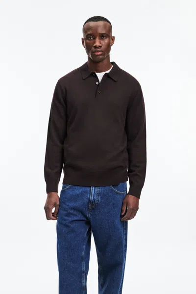 A Days March Avoch Merino Polo In Red