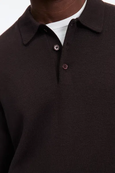 A Days March Avoch Merino Polo In Red