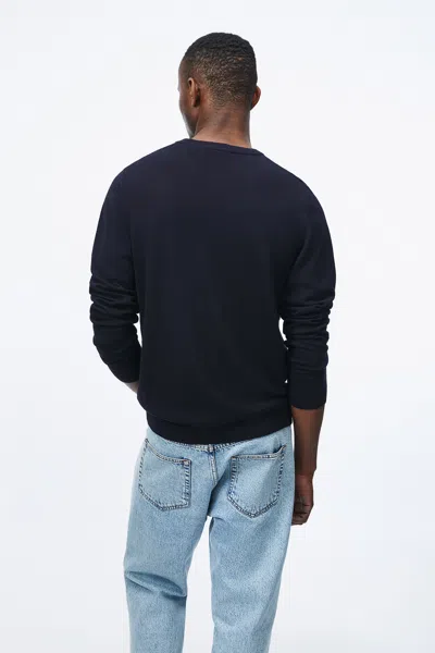 A Days March Alagon Merino Crewneck In Black