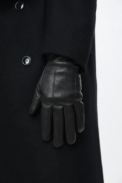 A Days March Jones Leather Gloves In Black