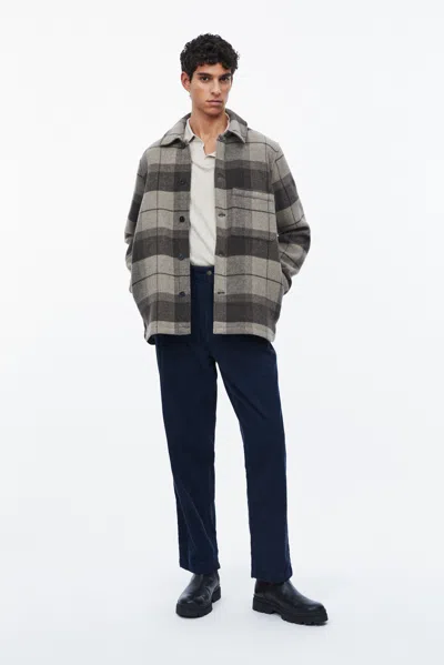 A Days March Epernay Checked Wool Jacket In Brown