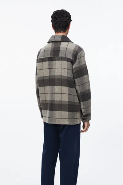 A Days March Epernay Checked Wool Jacket In Brown