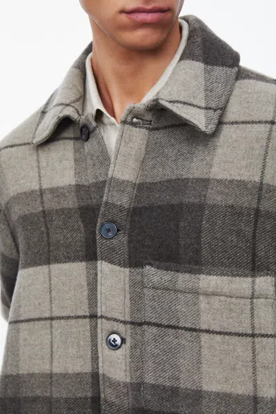 A Days March Epernay Checked Wool Jacket In Brown