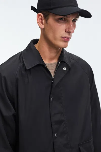 A Days March Limestone Waxed Jacket In Black