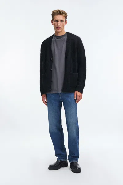 A Days March Jarrow Mohair Cardigan In Black