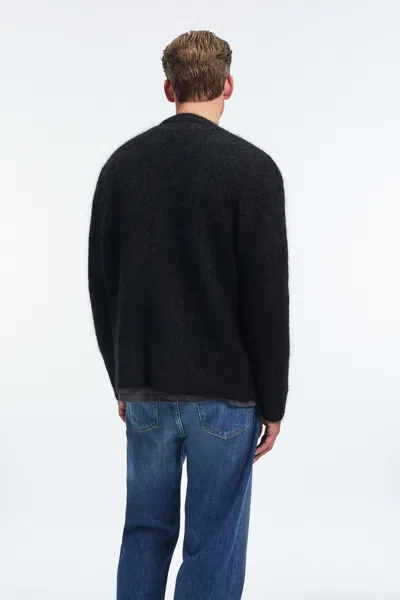 A Days March Jarrow Mohair Cardigan In Black