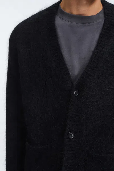 A Days March Jarrow Mohair Cardigan In Black