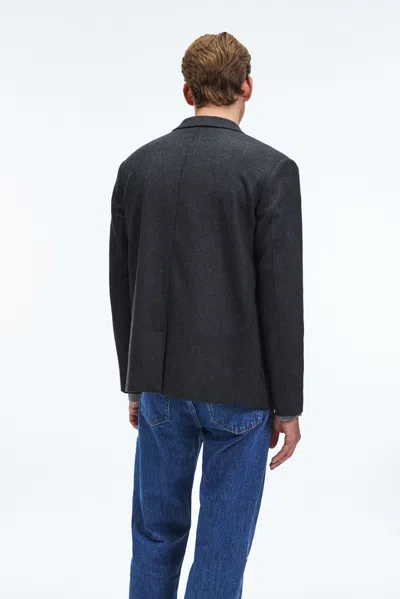 A Days March Bedford Wool Blazer In Gray