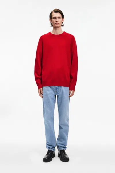 A Days March Brodick Lambswool Sweater In Red