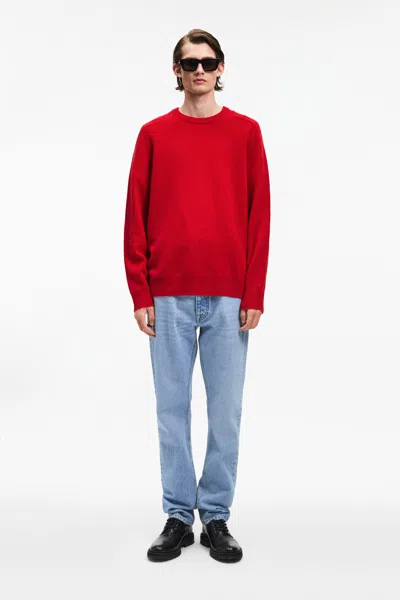 A Days March Brodick Lambswool Sweater In Red