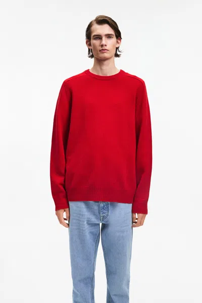A Days March Brodick Lambswool Sweater In Red