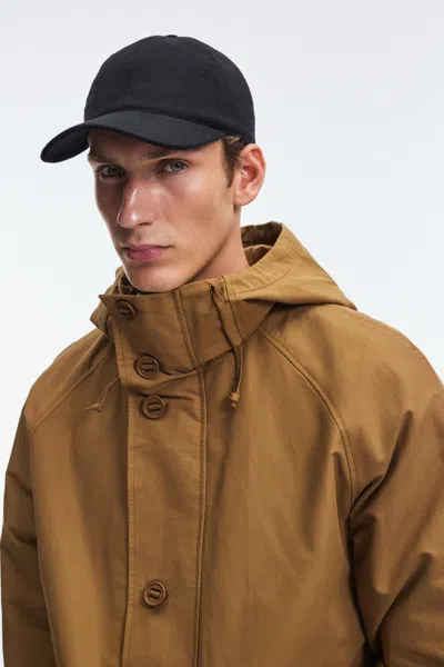 A Days March Port Short Nylon Parka In Brown