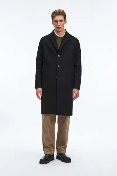 A Days March Dornie Wool Coat In Black