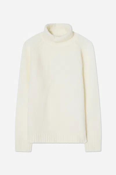 A Days March Francis Mohair Roll Neck In White