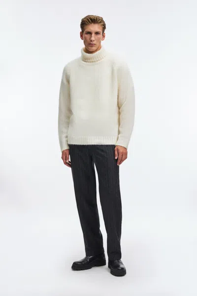 A Days March Francis Mohair Roll Neck In White
