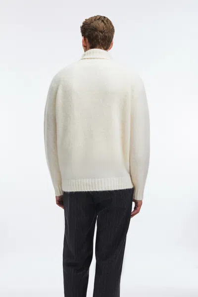 A Days March Francis Mohair Roll Neck In White