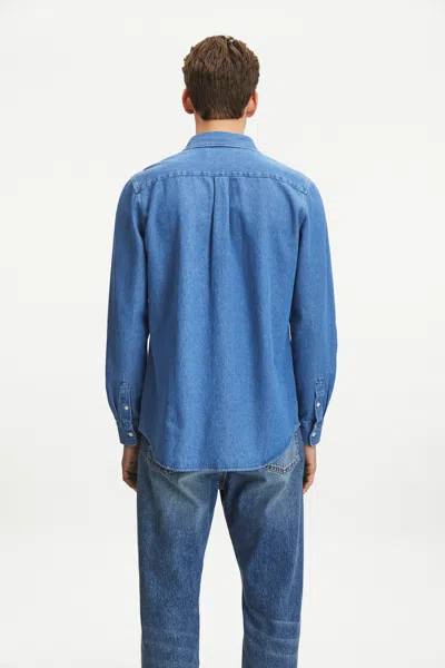 A Days March Mason Sturdy Denim Shirt In Blue