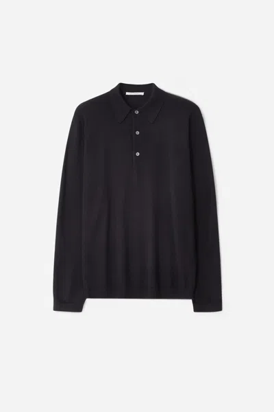 A Days March Ambroz Merino Polo In Black