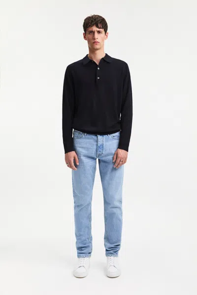 A Days March Ambroz Merino Polo In Black