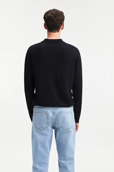 A Days March Ambroz Merino Polo In Black