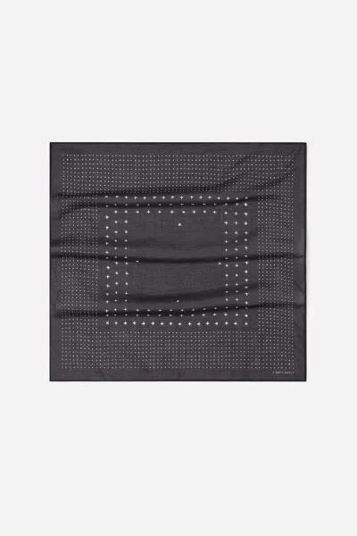 A Days March Nod Silk Scarf In Black