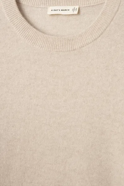A Days March Cashmere Crewneck Sweater In Neutral