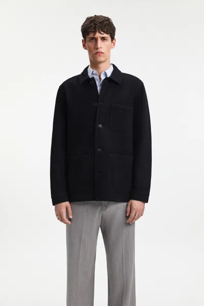 A Days March Original Wool Overshirt In Black
