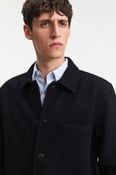 A Days March Original Wool Overshirt In Black