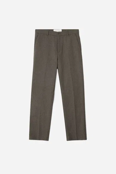 A Days March Gairloch Relaxed Wool Trousers In Gray