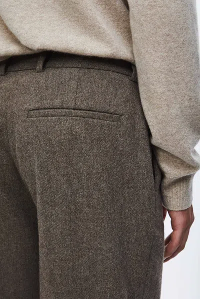 A Days March Gairloch Relaxed Wool Trousers In Gray
