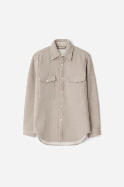 A Days March Chester Wool Overshirt In Neutral