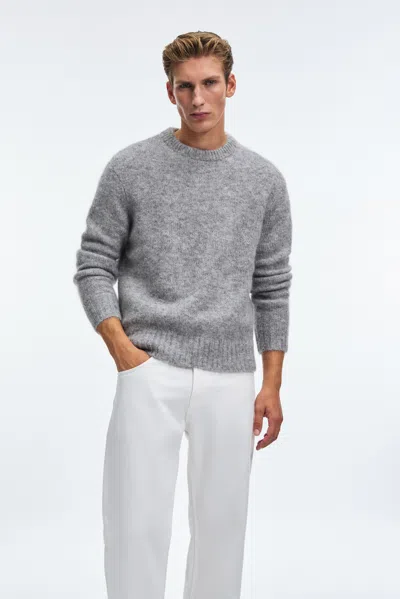 A Days March Tietar Mohair Sweater In Gray