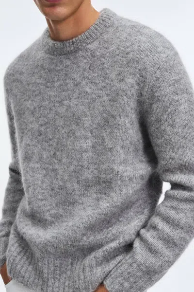 A Days March Tietar Mohair Sweater In Gray