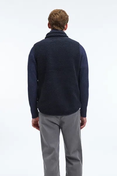A Days March Arvån Pile Fleece Vest In Blue