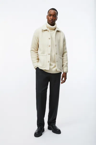 A Days March Rugged Wool Overshirt In White