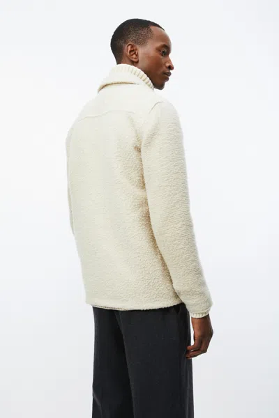 A Days March Rugged Wool Overshirt In White