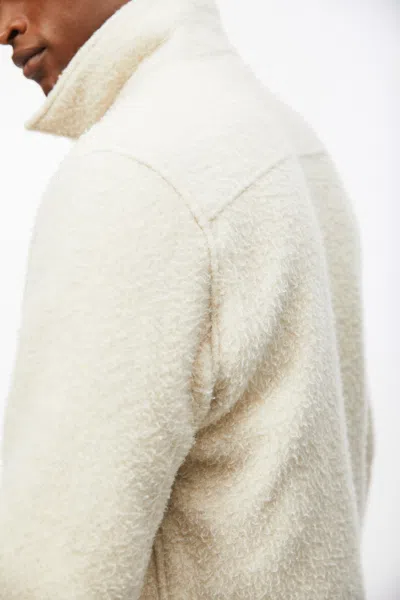 A Days March Rugged Wool Overshirt In White