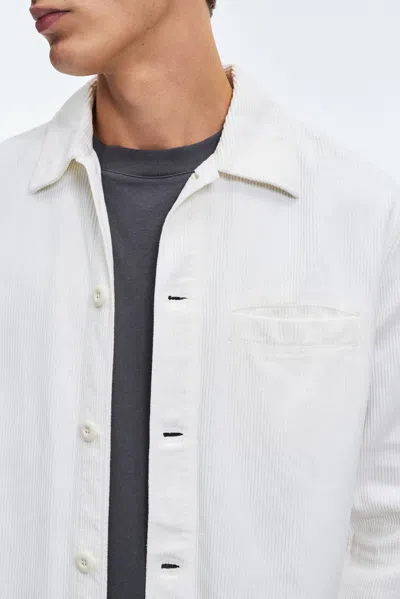 A Days March Telford Corduroy Overshirt In White
