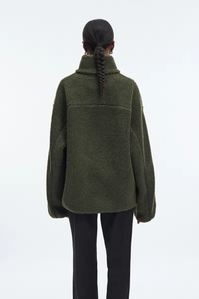 A Days March Addams Pile Fleece Jacket In Green
