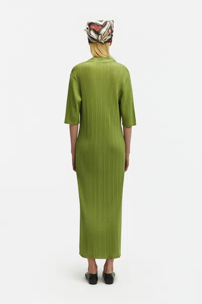 A Days March Adde Knitted V-neck Dress In Green